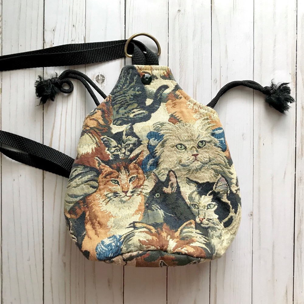 Cat tapestry backpack
